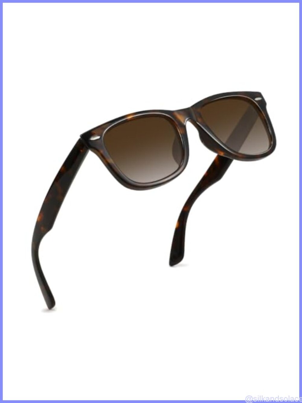 Polarized Retro Square Sunglasses UV400 Full Frame Unisex